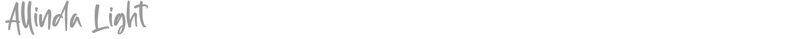 Allinda Light font preview